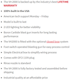 VH2000 specs