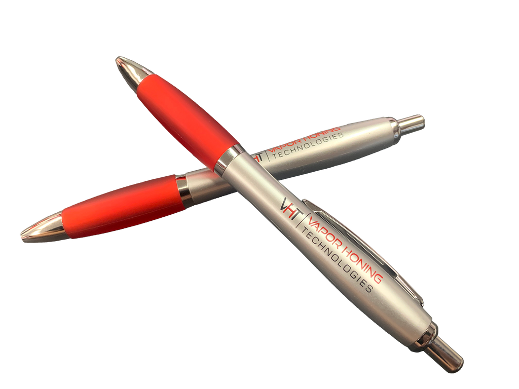 Vapor Honing Technologies - Silver / Red Pen .05MM Fine Ball Point - Vapor Honing Technologies Vapor Honing Technologies - Silver / Red Pen .05MM Fine Ball Point - Vapor Honing Technologies