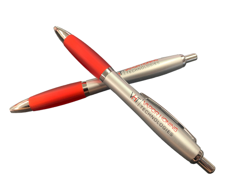 Vapor Honing Technologies - Silver / Red Pen .05MM Fine Ball Point