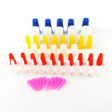 54Pc High Temp Silicone Rubber Powder Coating Paint Solid Tapered Stopper Plug Kit